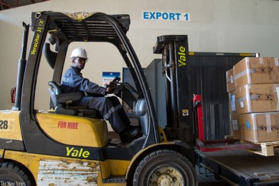 Loading exports at Magerwa (file photo).