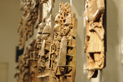 90% of Africa’s cultural heritage currently lies outside the continent, including the Benin Bronzes in the British Museum (file photo).