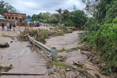 Infrastructure damage in Pinetown, KwaZulu-Natal (file photo).