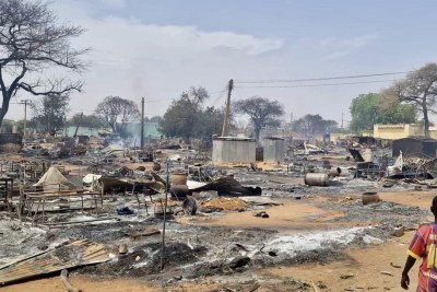 Geneina in Sudan in April 2023.